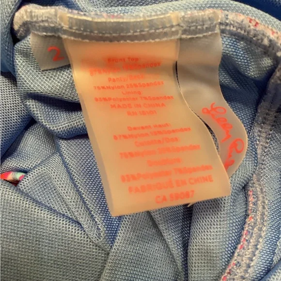 Lilly Pulitzer Blaine One-Piece Swimsuit Size 2 - Picture 8 of 9